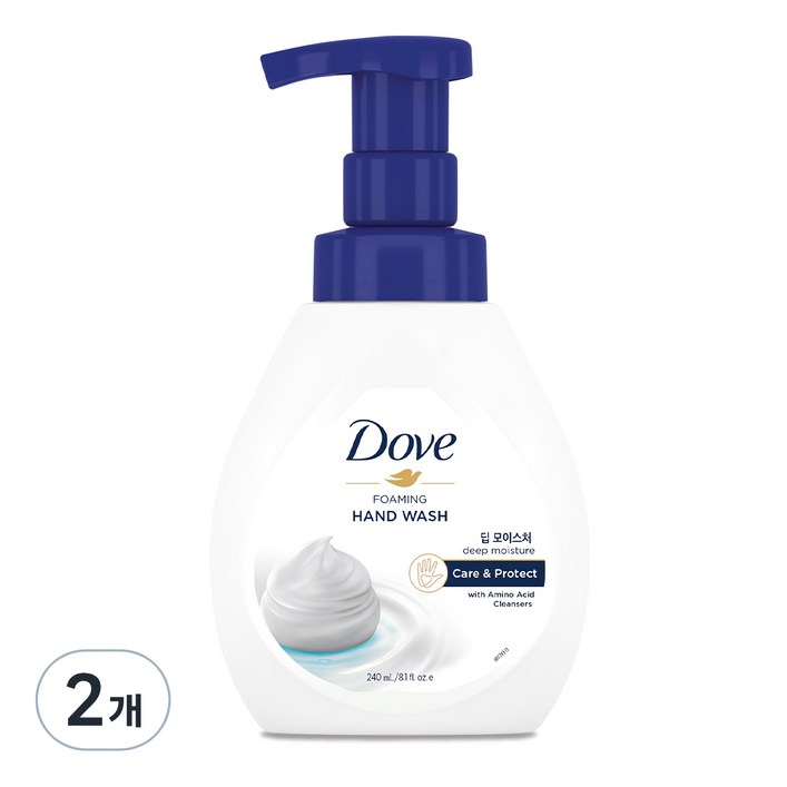 도브 포밍 핸드워시 딥 모이스처, 240ml, 2개 도브 포밍 핸드워시 딥 모이스처, 240ml, 2개