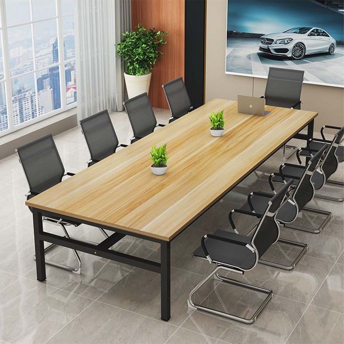 대형 회의용테이블 회의실 긴 사무실 테이블 업소용 사무용책상, H02