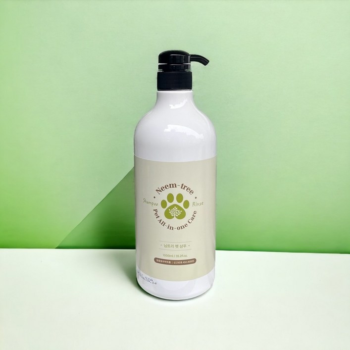 수리움 님트리 강아지 약용 펫 샴푸 1000Ml, 1개