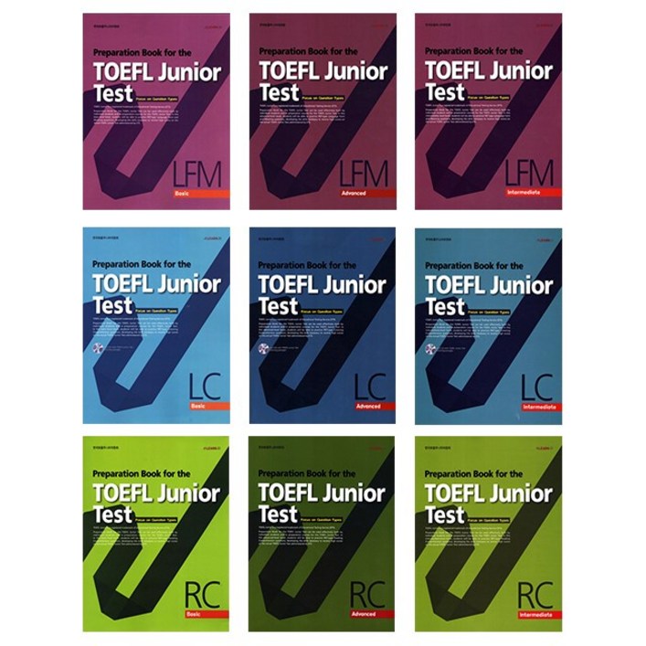 토플 주니어 테스트 Preparation Book for the TOEFL Junior Test LC RC LFM Basic Inter Advanced, LC Basic