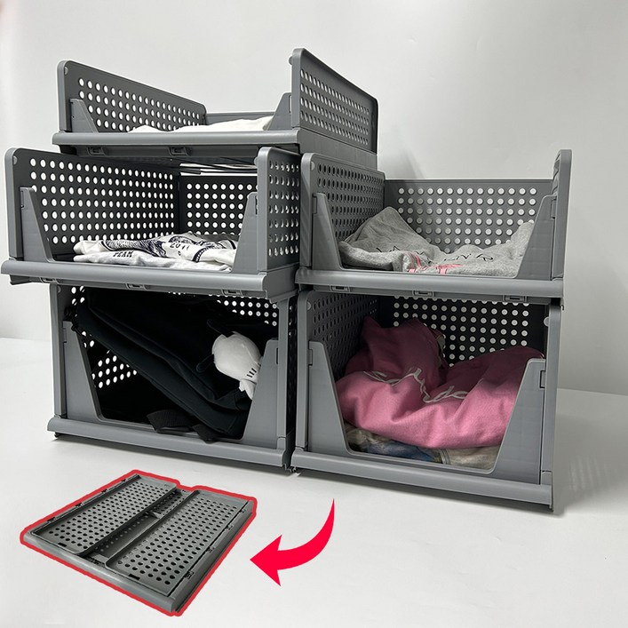 하이어데코 옷정리 선반 정리 트레이