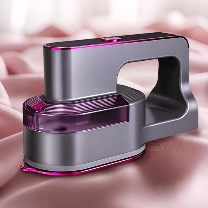 Voltmate 접이식 핸드형스팀다리미 고속예열 스팀 다리미 여행용 다리미, 블랙핑크