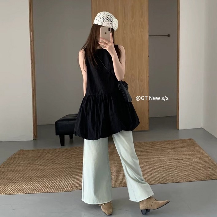 러우 펌킨 뷔스티에 벌룬 미니원피스 3COLOR