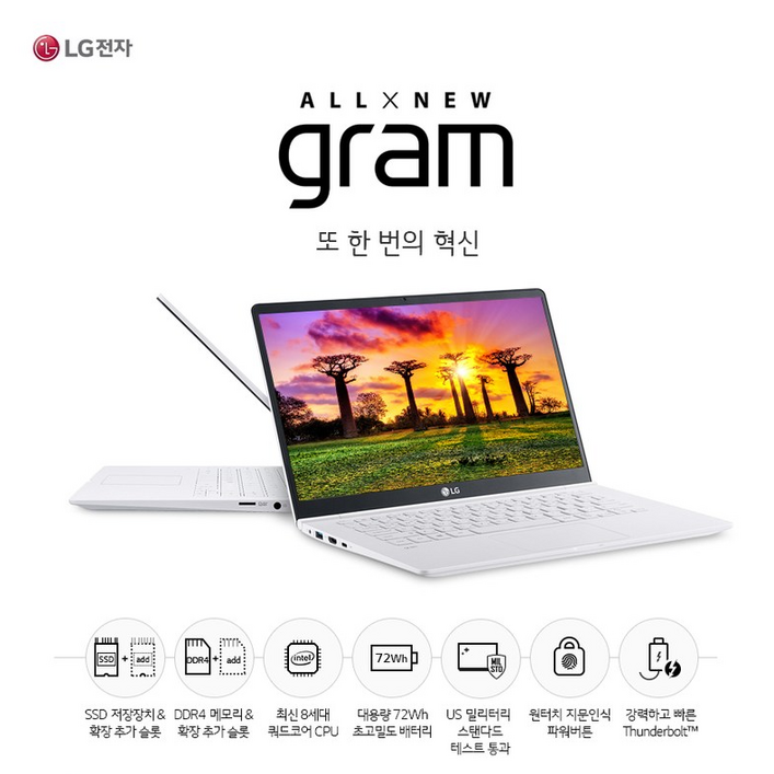 LG그램 14Z980 / i7-8세대 / RAM DDR4 16GB NVMe 512G, 1TB / 윈도우11 / 14인치 중고 노트북 / 유선 랜 제공, 14Z980, WIN11 Pro, 16GB, 512GB, 화이트