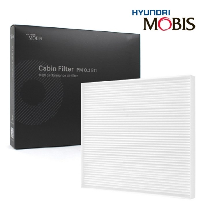 현대모비스 에어컨히터필터 1번 순정형 초미세먼지 99필터링 현대차 기아차 에어컨필터 히터필터