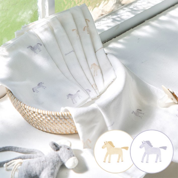 밤부베베 스테이블 엠보손수건부드러운 말랑이 6장