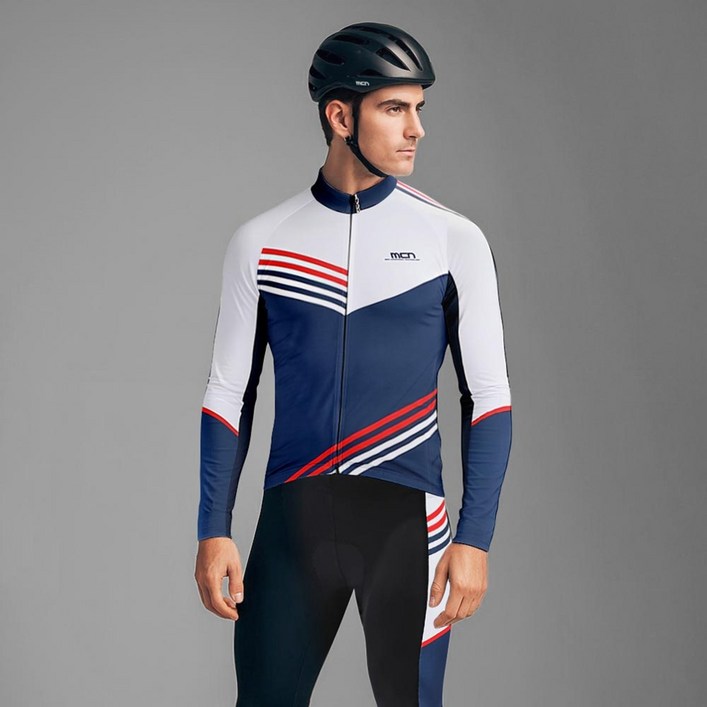 MCN 벤투스 자전거 사이클 라이딩 복장 긴팔 의류 상하의 세트 패드 포함 기능성 져지
