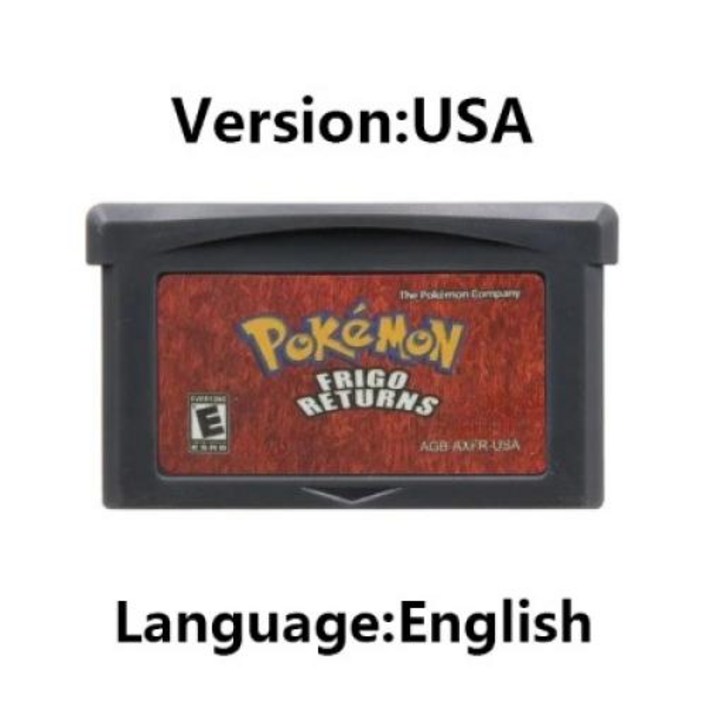 포켓몬 GBA 시리즈 게임 카트리지, 32비트 비디오 게임 콘솔 카드, 레드 챕터, GBA NDS용 Moemon FireRed Emerald