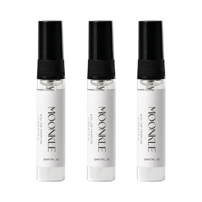 뭉클 상탈33 니치향수 미니어처, 3개, 5ml