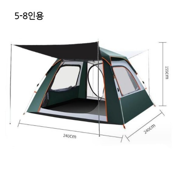 Maxinsk 방수 텐트 초간편 접이식 원터치 전자동 텐트 58인용