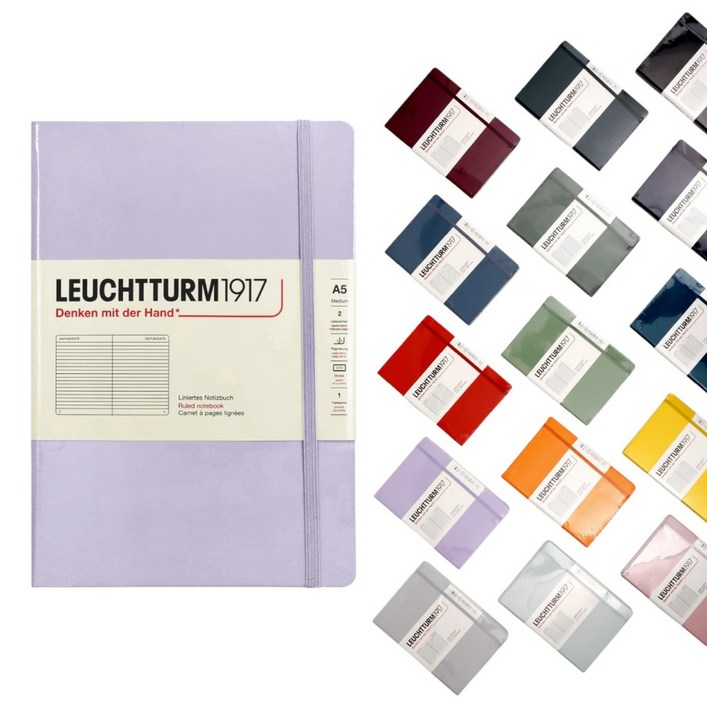 로이텀 하드커버 미디움 A5 도트 노트, 라이징 선