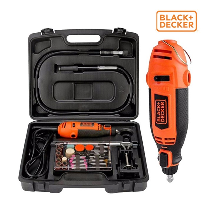 블랙앤데커 다용도 전동 조각기 RT18KA 액세사리114종 포함