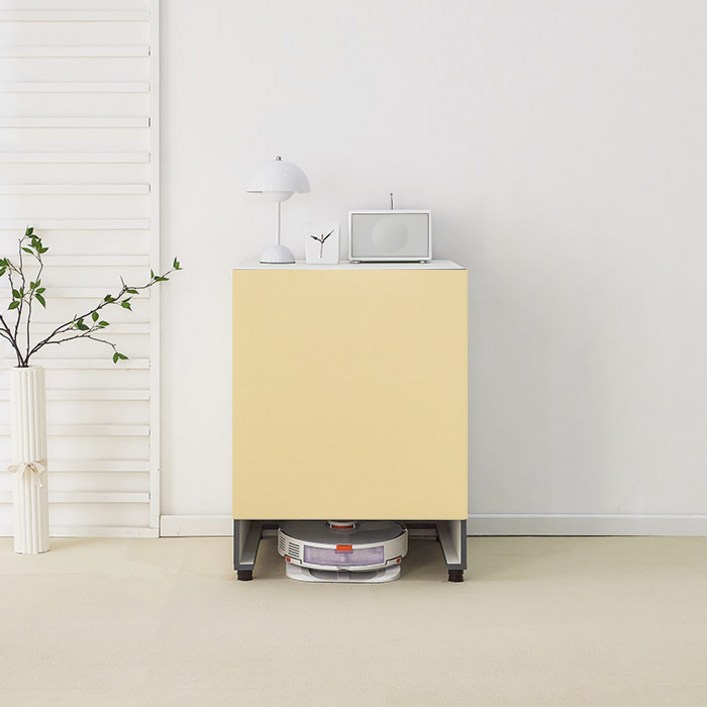 퍼스웰 로봇청소기 수납장 로보락 수납장.수납형.광폭HA108, 화이트