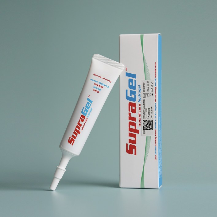 수프라겔 25g 화상연고 상처 욕창 찰과상 FDA승인 학교 보건소 의료기관 전문의료기기