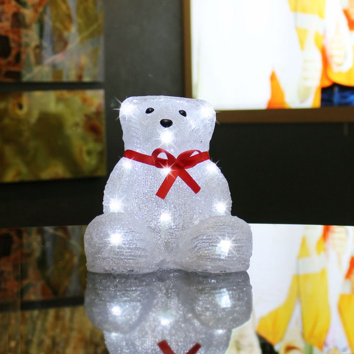 크리스마스 장식 소품 LED 무드등 조명 조형물 눈사람인형 사슴인형 곰인형 - 쇼핑앤샵