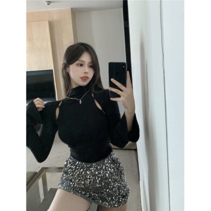 [BINIWU]여자 펀칭 티셔츠