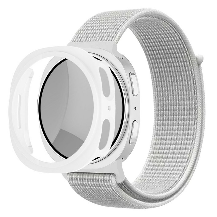 아이메이드잇 갤럭시워치 호환 나일론 스포츠 스트랩 밴드, 써밋화이트, 1개