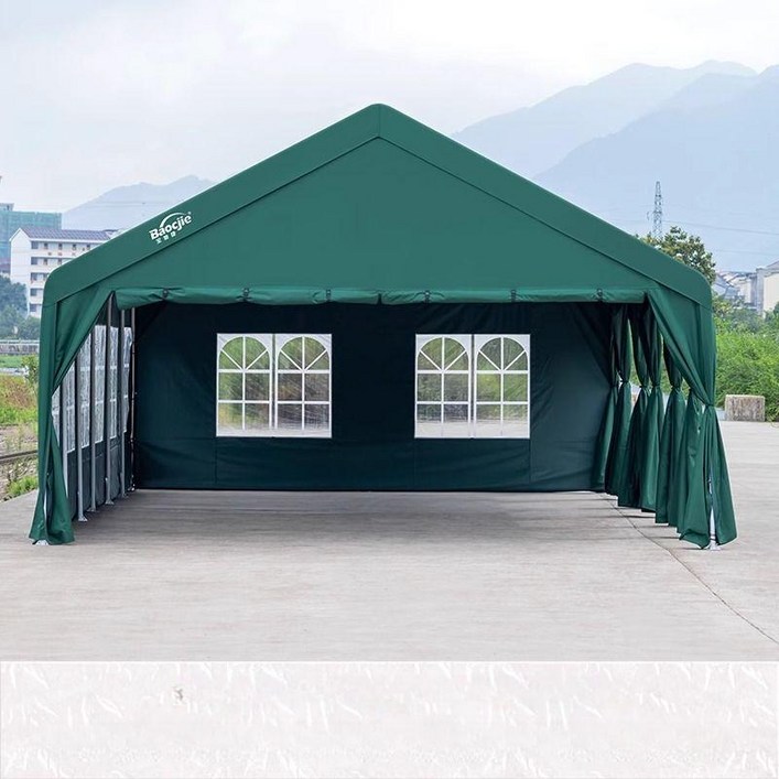 대형 주차 천막 간이 포장마차 조립식 야외텐트 그늘막, 기본 사용 인원, 10m x 5m 사면 벽 포함
