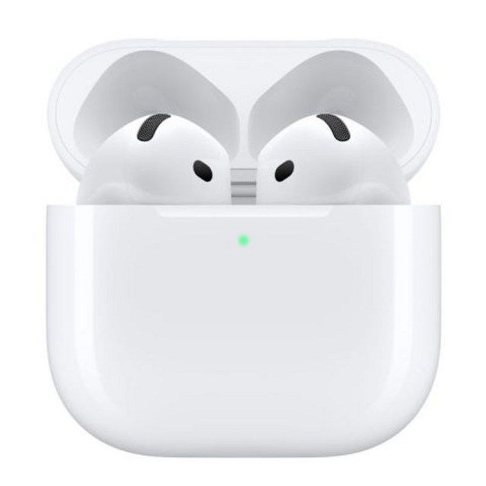 화이트케이스 Apple 에어팟 4세대 블루투스 이어폰 유선충전, 화이트, hgsdec