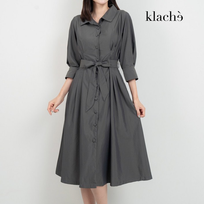 클라셰 어텀무드햅번원피스+벨트SET_B3F0443