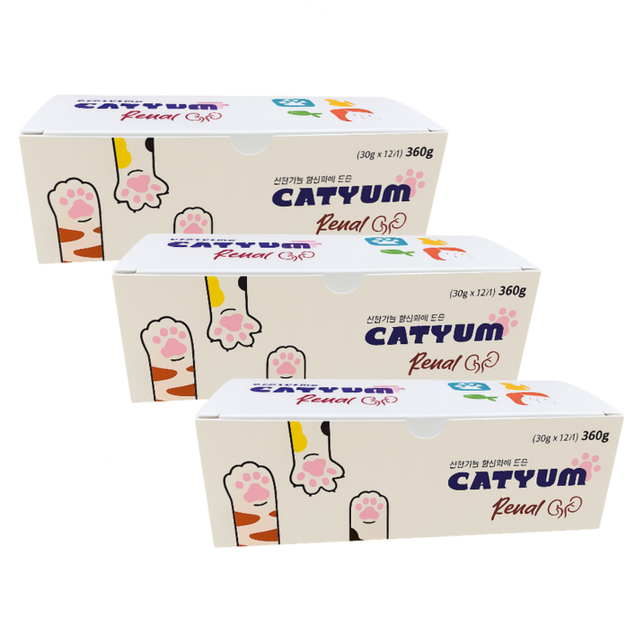 베러펫 캣냠 레날 고양이습식 고양이캔 고양이습식사료 가자미, 30g, 36개, 흰살생선