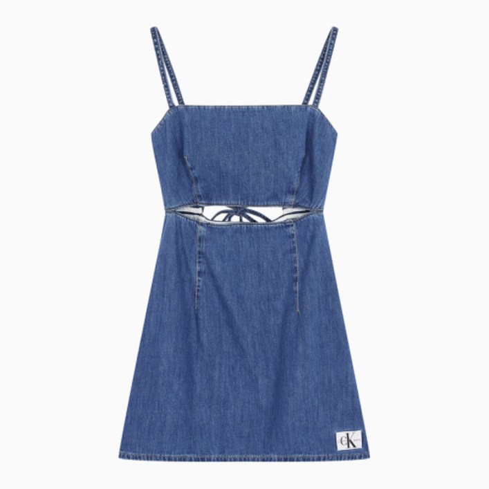 국내정품 캘빈클라인 진 CALVIN KLEIN JEANS 여성 컷 아웃 드레스 J223665 1A4 J2236651A4 586274