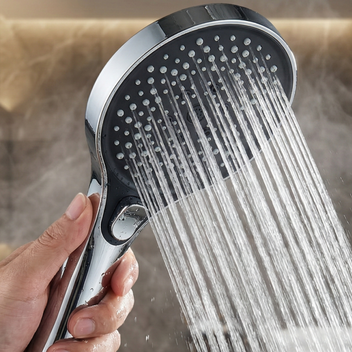 웨이백홈 3단조절 대형 샤워기 헤드