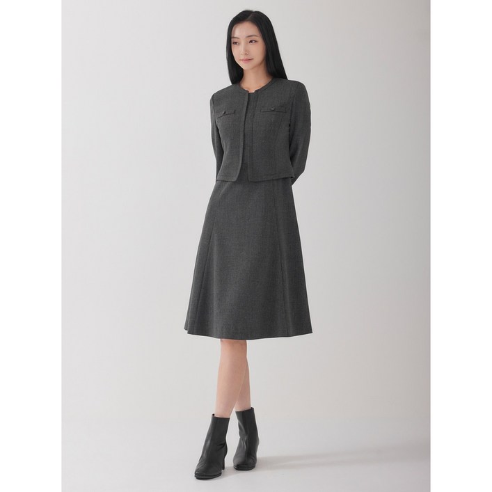 지센동래 LFOPOA94 레이어드 플레어 원피스 zopo941