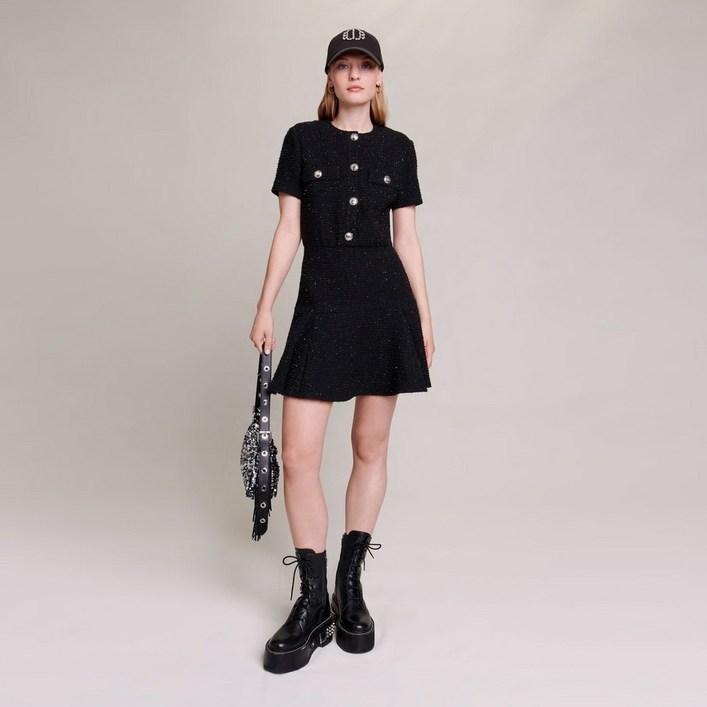 MAJE 마쥬블랙펄플레어원피스핫세일