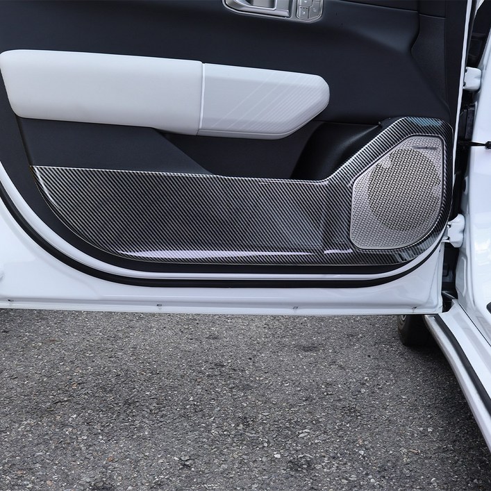 유투카 호환 EV4 악세사리 도어커버 튜닝 카본 몰딩 자동차 실내 포인트 용품, 카본1열 커버 2P, 기타