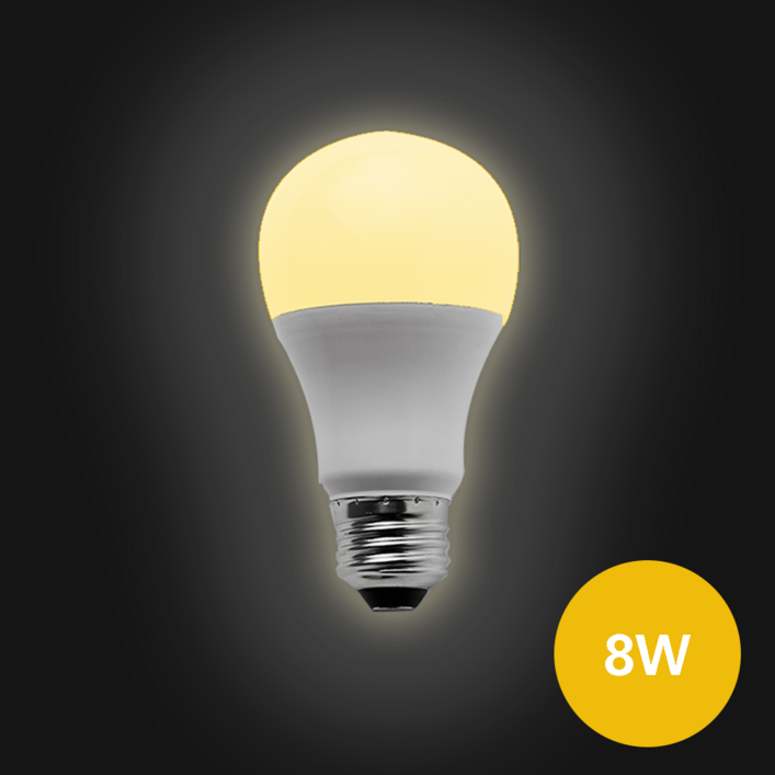 e26 소켓 LED 전구 8W 주황색빛,3000K