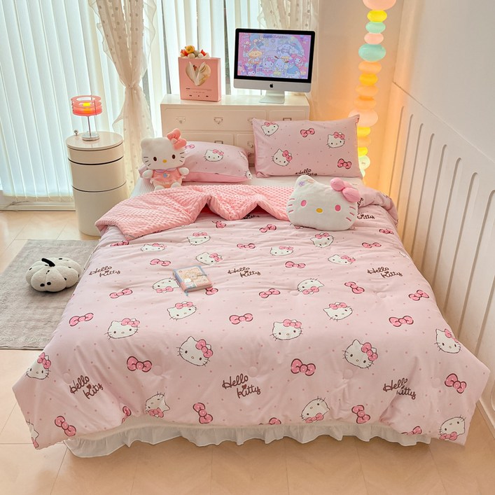 LOVEND 산리오 순면  봄가을 이불 겨울 이불 기숙사 이불 두꺼운 이불솜 성탄절선물