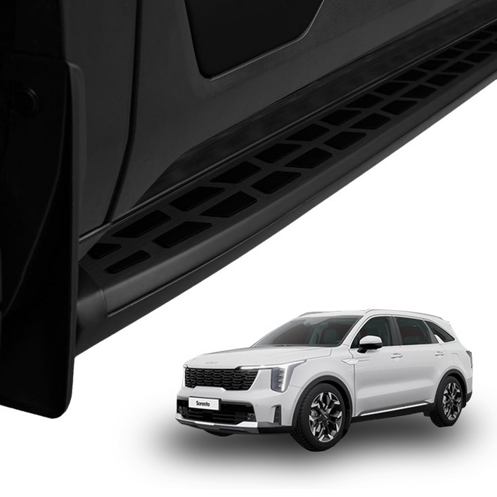 메이튼 쏘렌토 MQ4 4세대 사이드스텝 옆발판 튜닝, 쏘렌토 MQ4,블랙, 기아