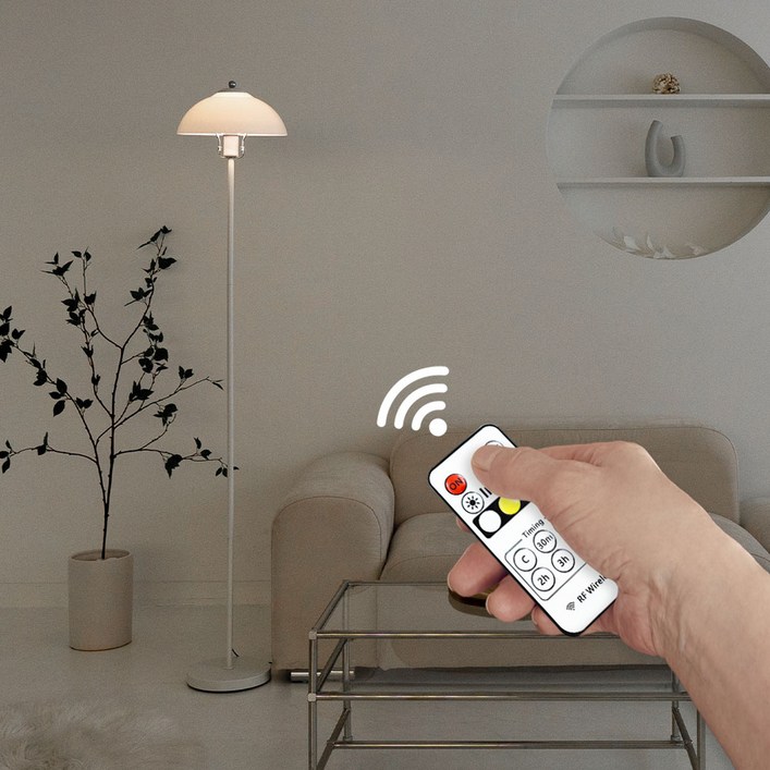 에코 LED 플로어 장스탠드화이트 빛 밝기조절 타이머 기능리모컨, 단품 에코 LED 플로어 장스탠드화이트 빛 밝기조절 타이머 기능리모컨, 단품