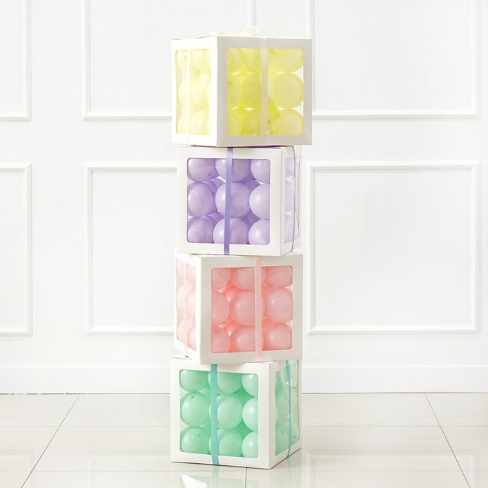 종이박스 DIY 벌룬박스 생일 이벤트 풍선박스