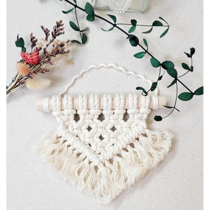 파스텔 마크라메 소형 미니 월행잉  인테리어 국내제작