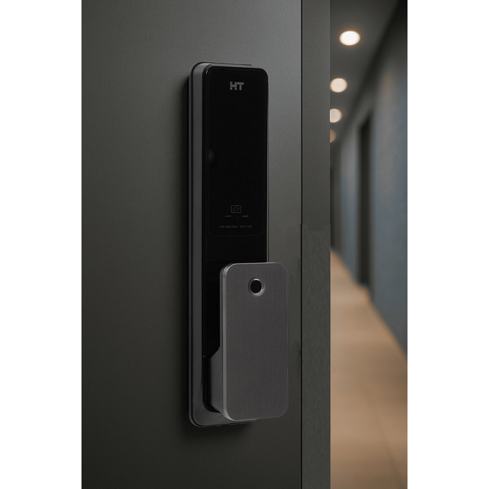 현대HT 지문인식 현관 도어락 즉시잠김 강화도어 푸시풀 디지털도어락, 고객직접설치, TDLP1102F