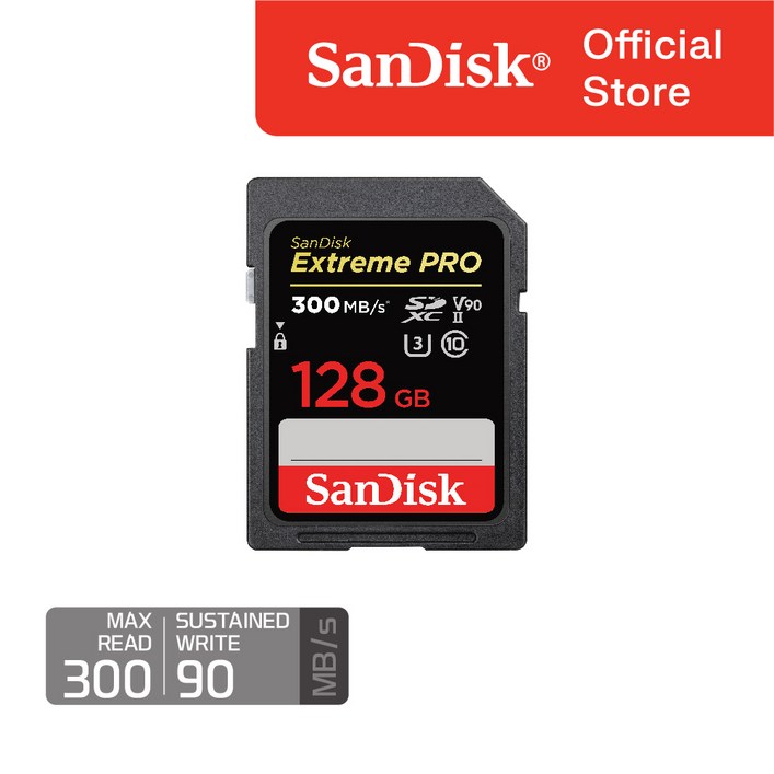 샌디스크 정품 익스트림 프로 UHSII SD V90 카드, 1개