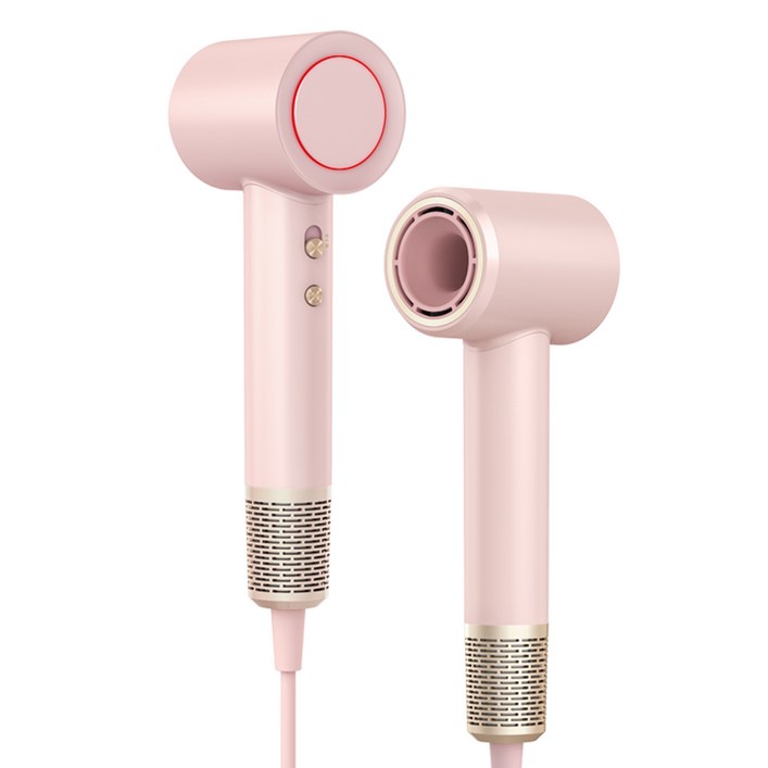 HESUNYI 음이온 온도조절 헤어 드라이기 JV01 1300W, 핑크