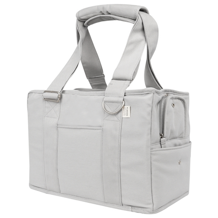 엘르독 강아지 맞춤이 이동가방, 그레이, 1개