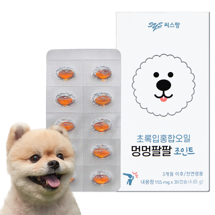 멍멍팔팔 강아지 영양제, 30정, 뼈/관절강화, 1개