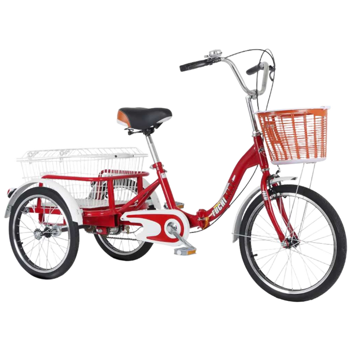 포브이 성인 세발자전거 어르신 삼륜자전거 짐칸 효도 선물