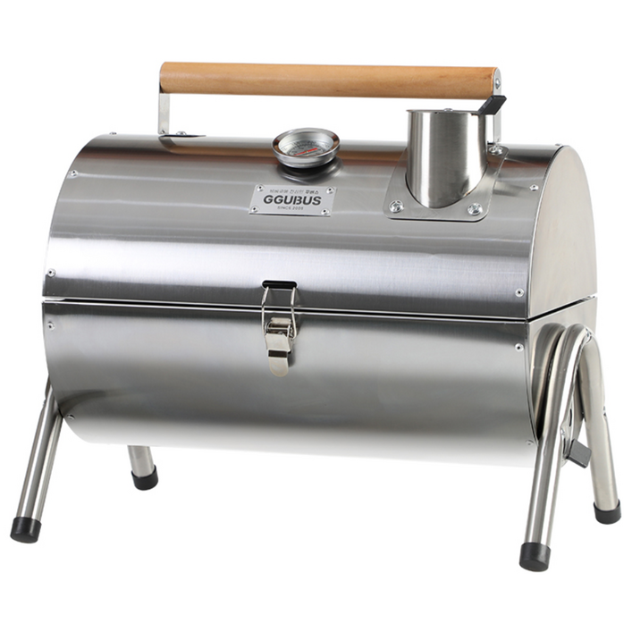 캠핑몽 스텐 카고그릴 훈제 바베큐그릴 화로대 캠핑 숯불 야외 휴대용 석쇠 구이, 1개