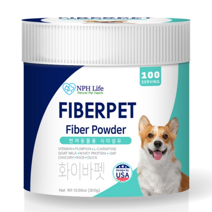 화이바펫 강아지 식이섬유 소화 영양제 반려견 면역력 90g 11, 1개