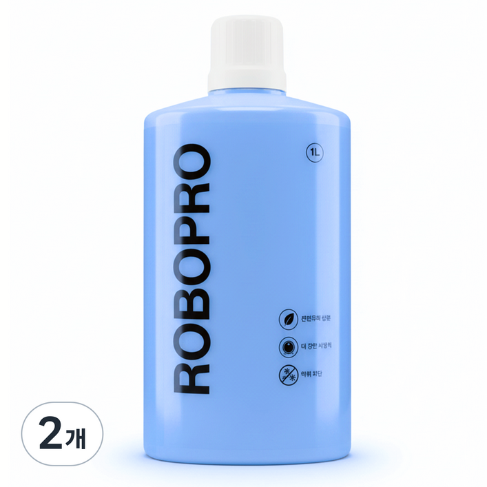 로보프로 로봇청소기 전용세제 로보락 호환, 2개, 1L