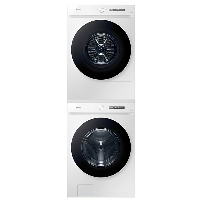삼성전자 비스포크 그랑데 AI 세탁기 WF24CB8650BW + 건조기 DV17CB6600BW 24kg + 17kg 직렬설치키트 방문설치