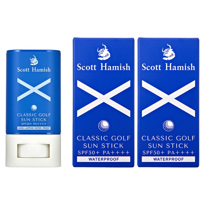 스콧해미쉬 클래식 골프 선스틱 SPF50 PA, 18.5g, 2개