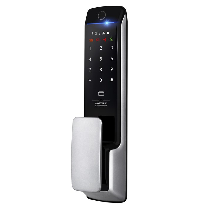 에버넷 무타공 롱 푸쉬풀 도어락 AK9000PF, AK9000PF, 고객직접설치