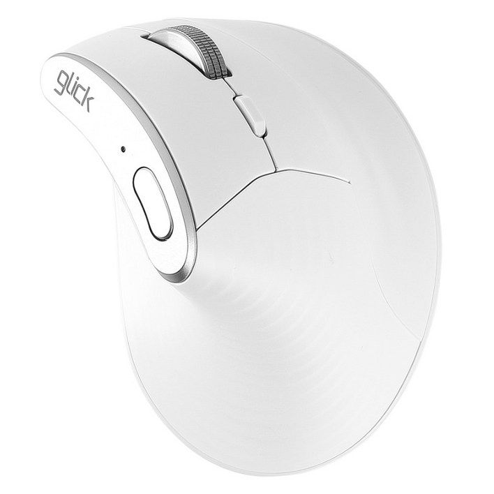 지클릭커 오피스프로 휠마스터 버티컬 무한휠 무선 블루투스 마우스, 오프 화이트, OP05