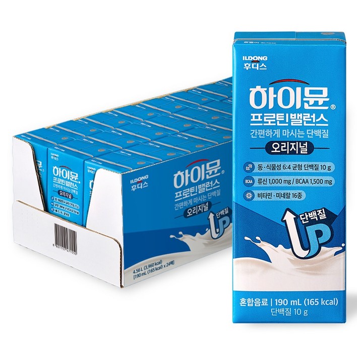 하이뮨 프로틴 밸런스 드링크믹스 RTD, 190ml, 24개 하이뮨 프로틴 밸런스 드링크믹스 RTD, 190ml, 24개